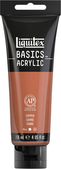 Liquitex BASICS Acrylic Paint, 118ml (4-oz) Tube, Copper