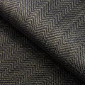 FunStick 15.8"x240" Black and Gold Grasscloth Wallpaper Self Adhesive Fabric Peel and Stick Wallpaper Geometric Wallpaper Removable Modern Herringbone Contact Paper for Bedroom Cabinets Desk Shelves