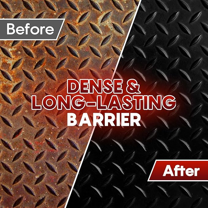 2 in 1 Rust Converter & Metal Primer 5 oz Black Rust Reformer Paint for Metal, Trailer, Truck Frame, Car Chassis, Automotive Rust Encapsulator & Inhibitor, Heat Resistance Rust Black Paint for Metal