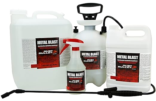 RUST BULLET Metal Blast - 1 Gallon - Rust Remover & Metal Prep, Cleaner & Conditioner for Superior Adhesion, Eliminates Grease, Contaminants & Corrosion