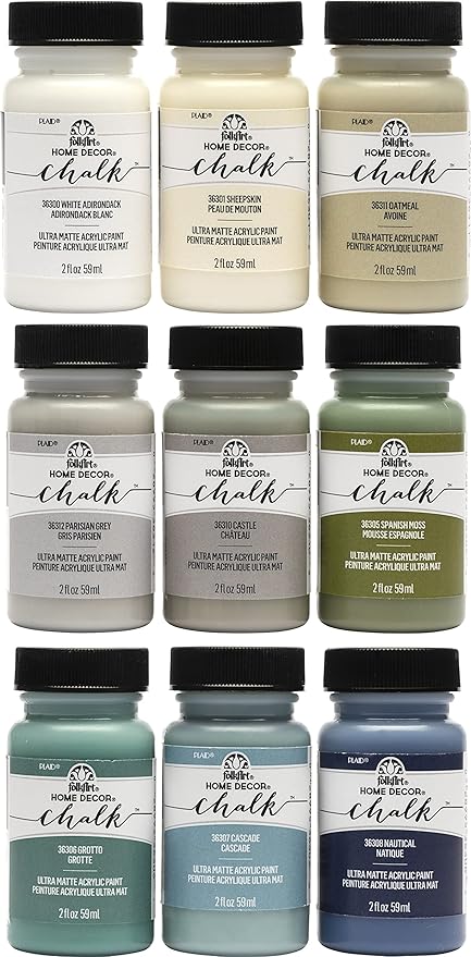 FolkArt Home Décor Chalk Finish Paint Set (2 Ounce), PROMOFAHDC