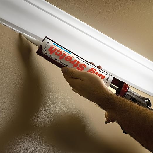 Sashco Big Stretch Acrylic Latex High Performance Caulking Sealant, 10.5 Ounce Cartridge, Dark Brown (Pack of 12)