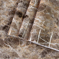 Wide Marble Granite Peel and Stick Wallpaper Contact Paper for Countertops | Counter Top Covers Brown Thick Waterproof Self-Adhesive Marble Vinyl Wrap 31.5x157inch Dark Wall Paper for Kitchen Bathroom