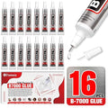B7000 Glue 15ml/0.5 fl oz 16-Pack - High Strength, Flexible, Waterproof Adhesive for Jewelry, Electronics, Crafts and More