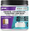 Beyond Paint All-in-One Refinishing Paint, No Sanding, Matte Finish for Cabinets, Countertops, Furniture and Doors, 1 Pint, Bright White
