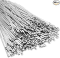 LEIFIDE 500 Pcs Metal Zip Ties 304 Stainless Steel Zip Ties Heavy Duty Self Locking 220 Pound Tensile Strength Cable Suitable for Exhaust Wrapping Fence Outdoor Workshop Canopy(3.9 Inch)