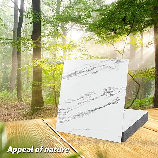 Art3d Peel and Stick Floor Tile, 10-Pack 12 x 12in. Covers 10 Sq.ft, Waterproof Vinyl Flooring Tiles Self Adhesive for Kitchen, Bathroom & Bedroom - Gray Marble