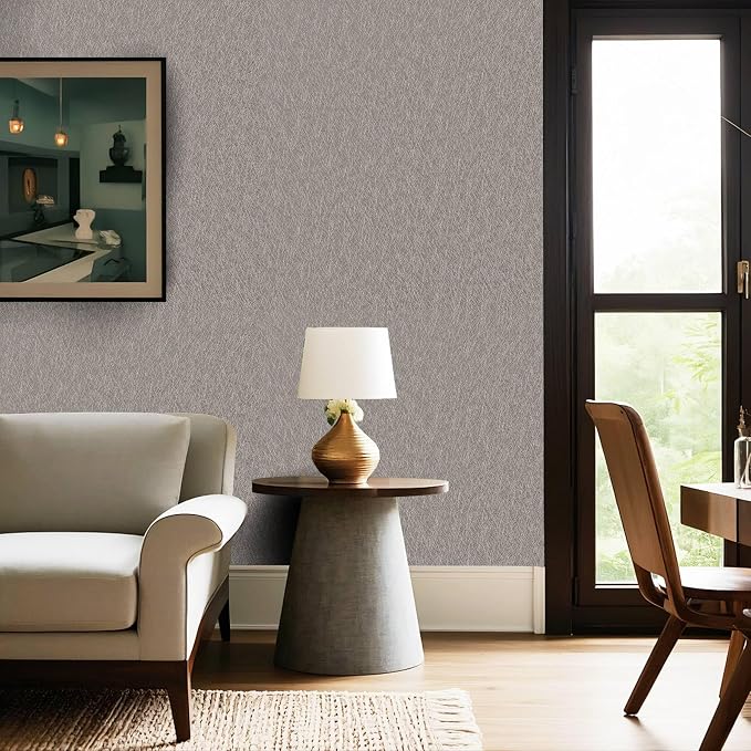 Taupe Peel and Stick Self Adhesive Wallpaper Countertop Contact Paper | Removable Self Adhesive Waterproof Bathroom Wallpaper 15.7" X 118" Kitchen Vinyl Wrap for Cabinet Wall Cover Paper