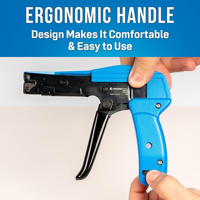 Jonard Tools CTG-1000 Heavy Duty Cable Tie Gun for Zip Ties and Cable Ties up to 3/16"