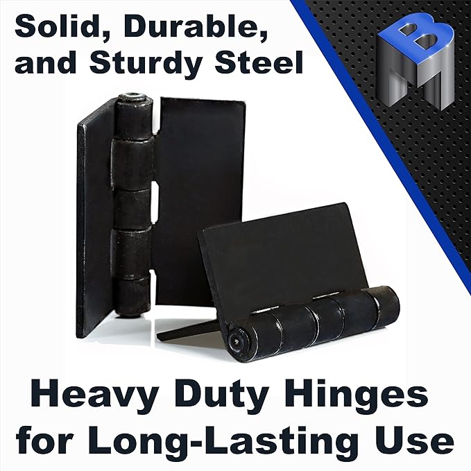 Heavy Duty Weldable 8 Pairs 4" x 4" Gate Hinges-Steel Butt Hinge/HVY Gates Doors …