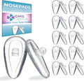 GMS Optical Air Bag Screw-in Silicone Nose Pads for Glasses, Sunglasses, and Eye-wear - 10 Pair (11mm)