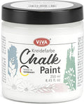 Viva Decor Chalk Paint (Arctic Snow) 8.45oz - Chalky Finish Paint for Furniture, Walls & Decor, Matte Finish, Water-based, High Pigment, Perfect for Shabby Chic & Vintage Looks. Suitable for Wood