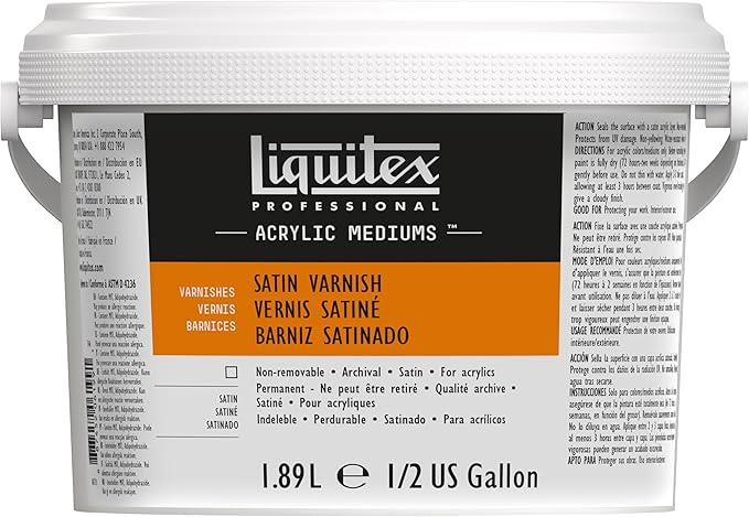 Liquitex Professional Satin Varnish, 1.89L (Half Gallon) Bucket