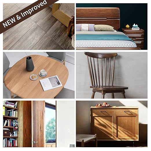 Boncart Wood Furniture Repair Kit Wood Filler-Repair Scratch, Cracks, Hole, Discoloration for Wooden Door, Floor, Table, Cabinet -Restore Any Wood, Cherry, Walnut