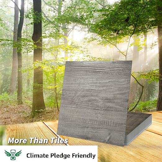 Art3d Peel and Stick Vinyl Floor Tiles 60-Pack 12 x 12 inch, Self Adhesive Waterproof Flooring Wood Planks for Kitchen, Dining Room, Bedrooms, Cover 60 Sq. Ft, Taupe Ash