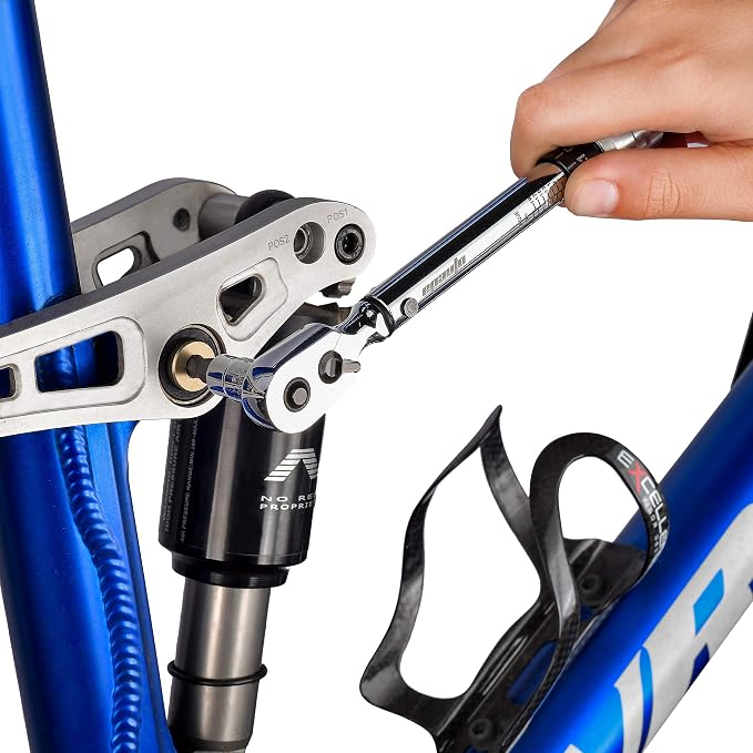 EPAuto Hex/Torx Bit Socket Extension Bar Bicycle Maintenance Kit | Bike Tool 1/4 Inch Drive Click Torque Wrench Set (2 to 20 Nm), Hex/Torx