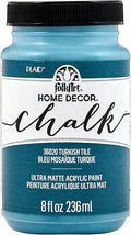 FolkArt 36020 Home Decor Chalk Furniture & Craft Paint in Assorted Colors, 8 ounce, Turkish Tile