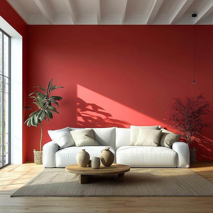 EVOLVE Interior Paint & Primer, Eggshell (Raspberry), 5 Gallon – One-Coat Coverage, Excellent Hide, Low VOC, Low Odor, Washable Paint for Walls, Doors & Trim
