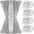 Therwen 1000 Pcs Metal Zip Ties Heavy Duty 304 Stainless Steel Multi Purpose Self Locking Cable Ties for Exhaust Machinery Fence Farm Pipe Roof Outdoor (5.9 Inch)