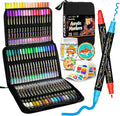 Betem 72 Colors Dual Tip Acrylic Paint Markers, Fabric Decorating Kits Premium Water-Based Acrylic Paint Pens Art Supplies for Fabric, Rock, Wood, Glass, Canvas, Ceramic, Teacher Appreciation Gift