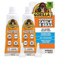 Gorilla 100% Silicone Caulk, Waterproof Sealant, 2.8oz Squeeze Tube (Pack of 2) – White -10 Year Mold Resistant Kitchen, Window, Bath, Marine, Door and More