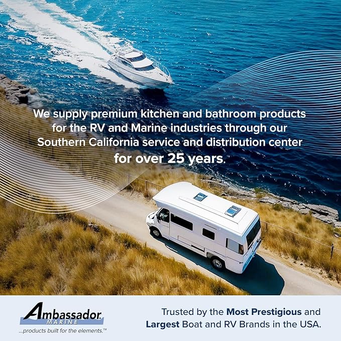 Ambassador Marine - 2 inch Drain, Trap Sink Drain, 3/4 inch & 1 inch Hose Barb, w/Strainer, w/Chain Stopper - Brushed Finish - S00-1108-BP-W