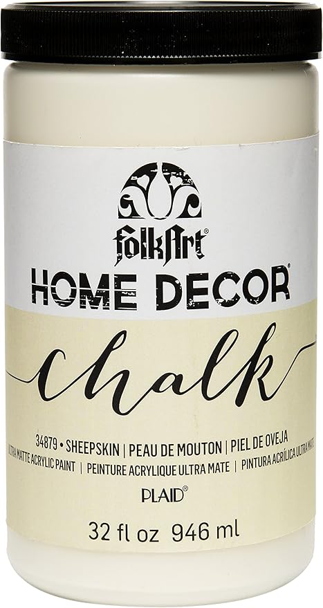 FolkArt Home Decor Chalk Furniture & Craft Acrylic Paint in Assorted Colors, 32 ounce, Sheepskin
