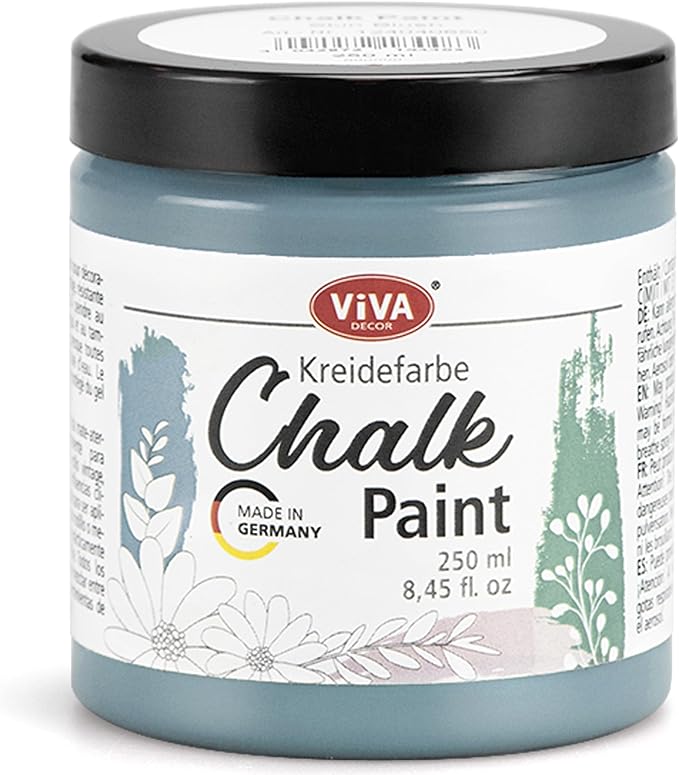 Viva Decor Chalk Paint (Dove Wing) 8.45oz - Featuring a Chalky & Matte Finish, this paint is perfect for crafting Shabby Chic & Vintage looks on wood furniture and decor pieces