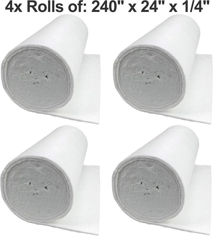 Lynn Manufacturing 1/4" Thick, CeraBlanket Insulation, Morgan Thermal Ceramics, 2400F Rated, 8 Lb. Density, 24" Wide, 20 Ft. Long, 4 Rolls per Box, 8CBK2