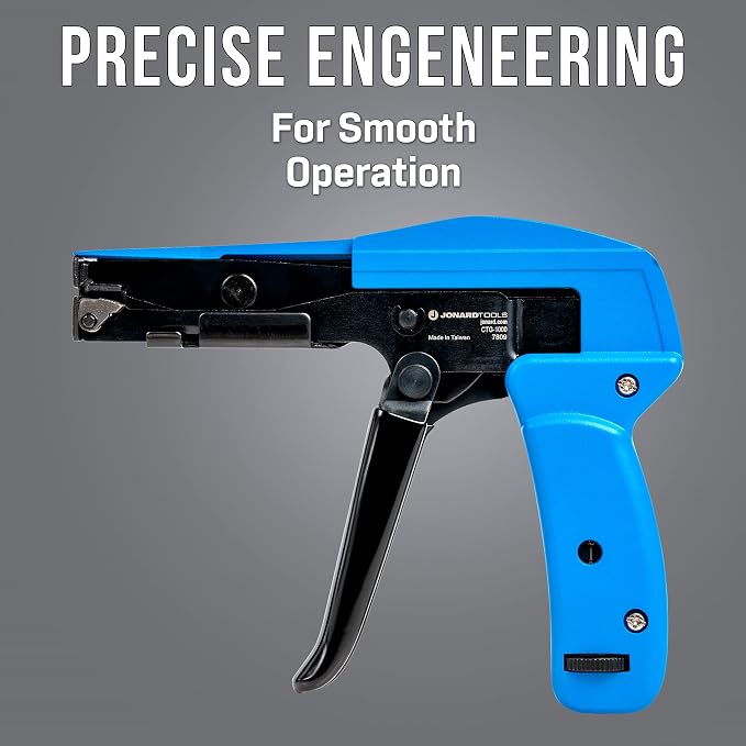 Jonard Tools CTG-1000 Heavy Duty Cable Tie Gun for Zip Ties and Cable Ties up to 3/16"