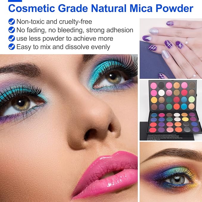 Mica Powder,200g/7.40oz Large Jar,Brilliant Gold Mica Powder Pigment for Epoxy Resin，Lip Gloss，Paint，Dye，Soap Making，Nail Polish,Candle Making,Bath Bombs