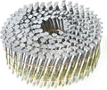 findmall 1-1/2 Inch 3600 Count Siding Nails 15-Degree Wire Collated Coil Full Round Head Hot-Dipped Galvanized Siding Nails