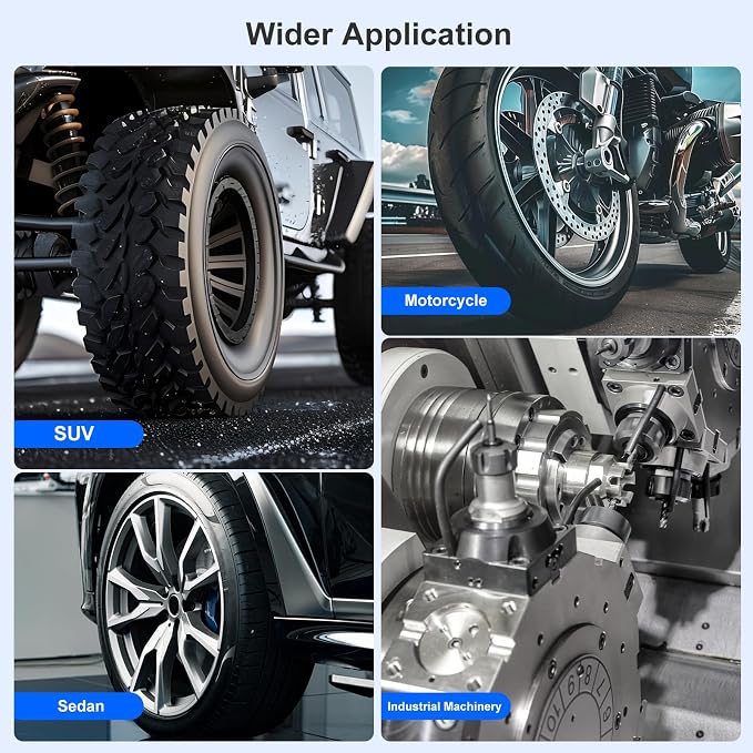 10-170FT 1/2'' Torque Wrench Socket Set, 17mm 19mm 21mm Wheel Sockets with 3/8" Drive Adapter and Extension Bar 72 Tooth, High Accuracy Laser Marking Scale for Auto Motorcycle Repair