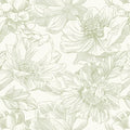 Ismoon Vintage Floral Wallpaper Peel and Stick Beige and Green Contact Paper 17.3inx6.5ft Removable Self Adhesive Wall Paper for Bathroom Bedroom Cabinet Mural Wall Decor Vinyl Renter Friendly