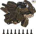 40PCS 30 * 22MM Small Box Hinges, Vintage Style Mini Hinge with Screws, Bronze Decorative Butt Hinges for Wooden Jewelry Box, Craft Case, Cabinet