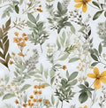 Green Leaf Wallpaper Peel and Stick, Vintage Floral Leaves Contact Paper 17.5" x 78.7", Botanical Vinyl Wall Paper Self Adhesive Removable Waterproof for Room Bedroom Shelves Cabinet Table Decor