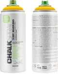 Montana Cans Chalk Spray Color Paint, 400ml, Yellow, 13.5 Fl Oz (Pack of 1)
