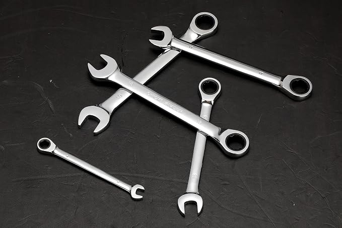 FLZOSPER 13mm Metric Ratchet Wrench,Box End Head 72-Tooth Ratcheting Combination Wrench Spanner