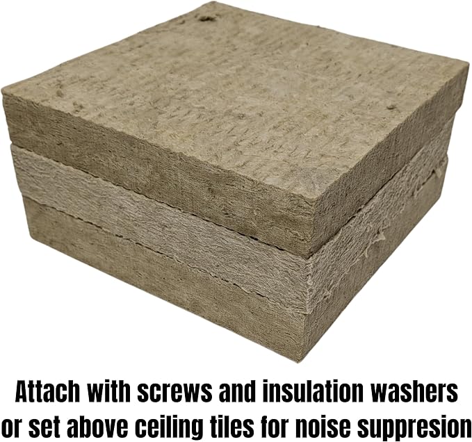 3 pk 12"x12"x2" Rockwool ProRox Mineral Wool, Replaces Owens Corning Thermafiber, BMW211-3PK-NA