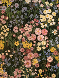 Vintage Floral Peel and Stick Wallpaper for Bedroom,Cabinets 17.3" x 118" | Textured Vinyl Contact Paper Self Adhesive Removable Waterproof Black/Green/Pink Stick on Wall paper for Kitchen Bathroom