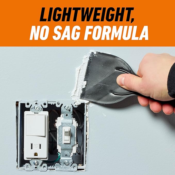 Gorilla Heavy Duty Wall Repair Spackling + Primer, 16 Ounce Tub,White