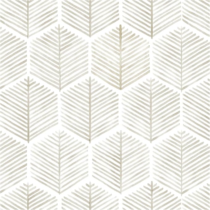 Modern Peel and Stick Wallpaper 17.3''×''787 Self Adhesive Wallpaper Boho Contact Paper Beige and White Geometric Wall Paper Removable Decorative Wallpapers for Bedroom Bathroom Cabinets Decor Vinyl