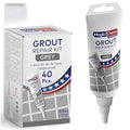 Tile Grout Repair, Grey 8.8 oz/250gr. Fast Drying Grout Repair Kit, Grout Filler Tube Repair Kit, Tile Grout Paint, Grout Sealer Restore and Renew Bathroom Floor, Tile Gaps, Joints, Lines