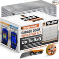BEEST FULLSTOP Garage Door Insulation Kit - 8x8 & 8x7 ft Single Garage Door Insulation Panels - 8 Pre-Cut 24x48 Foam-Core Panels w/ Tape, Cutter & Squeegee - Improve Garage Comfort Year-Round