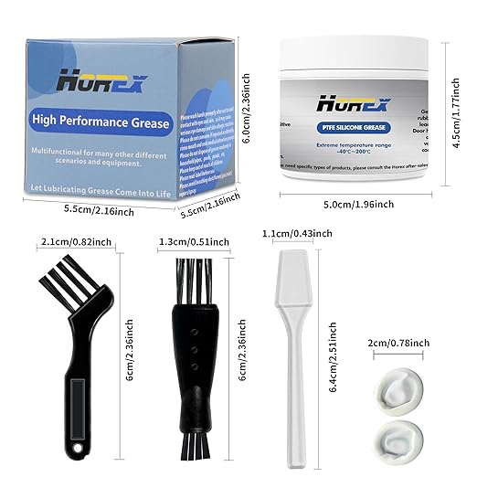 PTFE Silicone Grease O-Ring Food Grade Lubricant 1.76oz Faucet Valve Filter Ceramic Rubber Gasket Sealant Hose Waterproof Repair Supplies for Home Plumber Pool Bathroom Kitchen Garden Marine