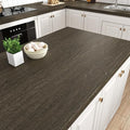 WESTICK Dark Brown Wood Contact Paper Peel and Stick Walnut Wood Wallpaper Removable Wooden Counter Top Contact Paper Waterproof Wooden Vinyl Countertops Roll for Island Tables Cabinets 12" x 394"