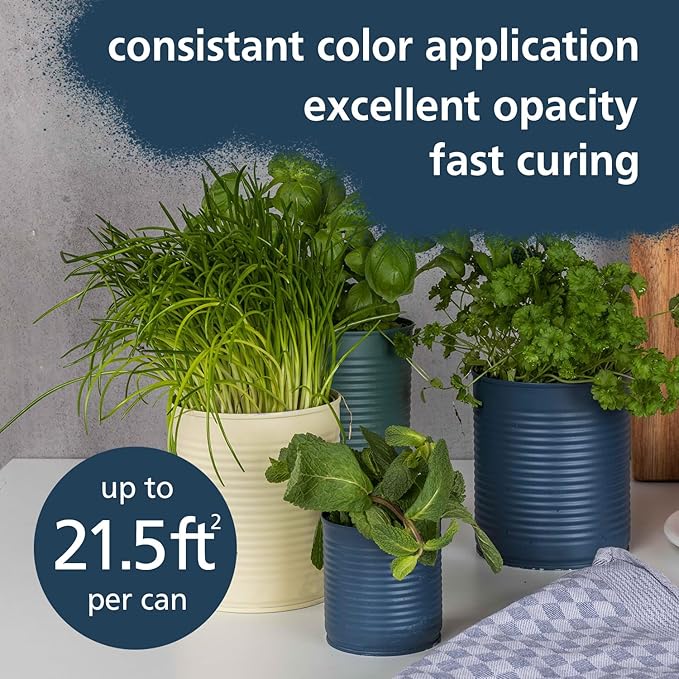 Dark Blue Spray Paint Like Denim | Water-Based & Odorless | Eco-Friendly & Vegan | Weather & UV-Resistant | For All Substrates | Fast-Drying With High Coverage | For Indoor/Outdoor Use