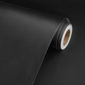 Rugreat Matte Black Peel and Stick Wallpaper Solid Modern 236inL 15.7inW | Black Contact Paper for Cabinets Self Adhesive Wallpaper for Bedroom Table Texture Contact Paper for Furniture Waterproof