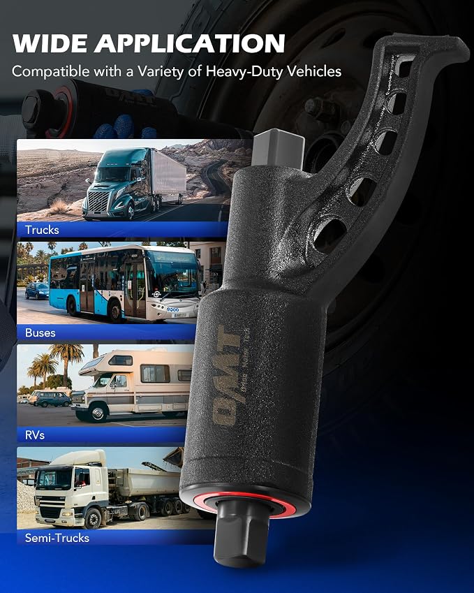 Orion Motor Tech 11pc 1" Drive 6800 Nm Torque Multiplier | 1:64 Labor Saving, 21-38mm Cr-V Sockets, for Semi Trucks RVs Buses
