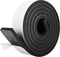 Kikerike Self Adhesive Foam Tape Weatherstrip 2In x 3/8In x 6.5Ft High Density Foam Insulation Strips Seal Weather Stripping with Strong Adhesive for Door and Window Sound Isolation Soundproofing